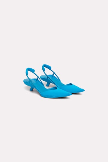 Dorothee Schumacher Kitten heels slingbacks aqua blue